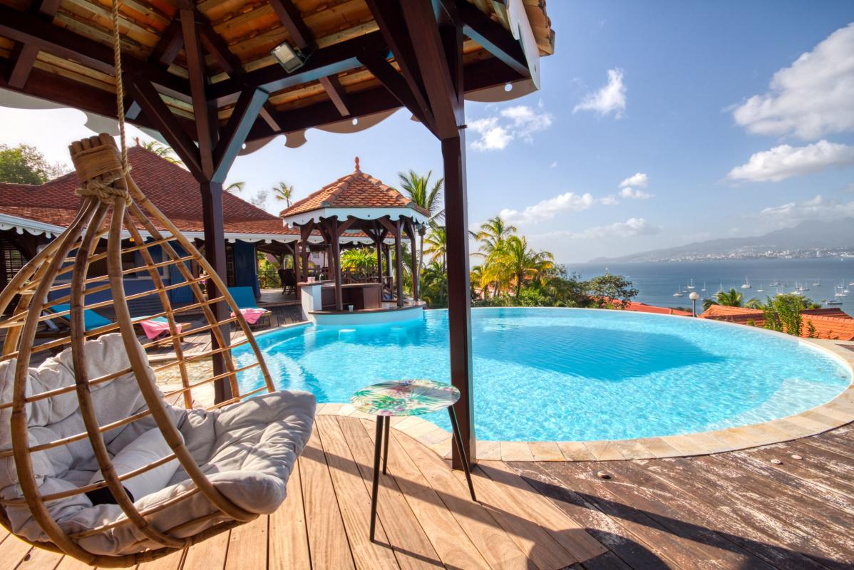 location villa martinique piscine vue mer aux trois ilets