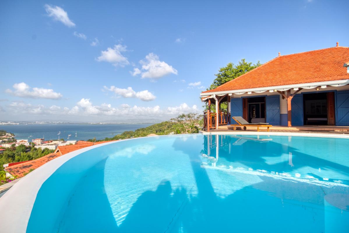 location villa martinique vue d'ensemble avec piscine vue 3