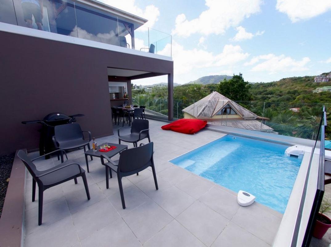location villa de standing martinique 5 personnes vue mer trois ilets piscine 
