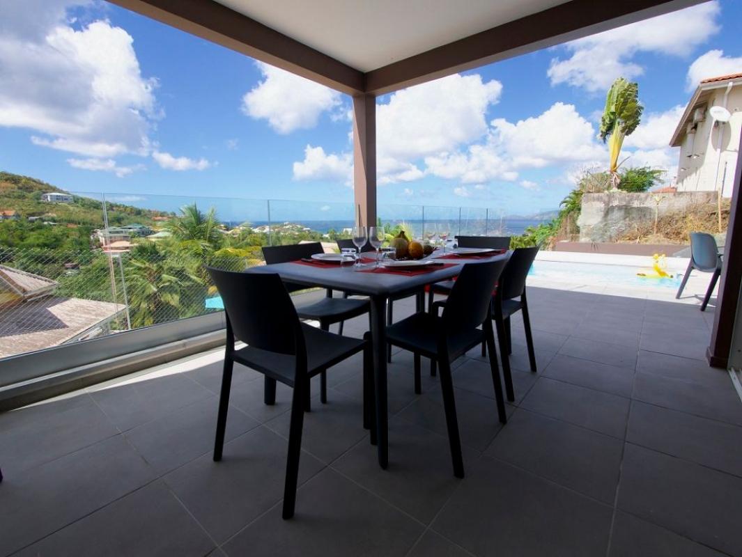 location villa de standing martinique 5 personnes vue mer trois ilets terrasse