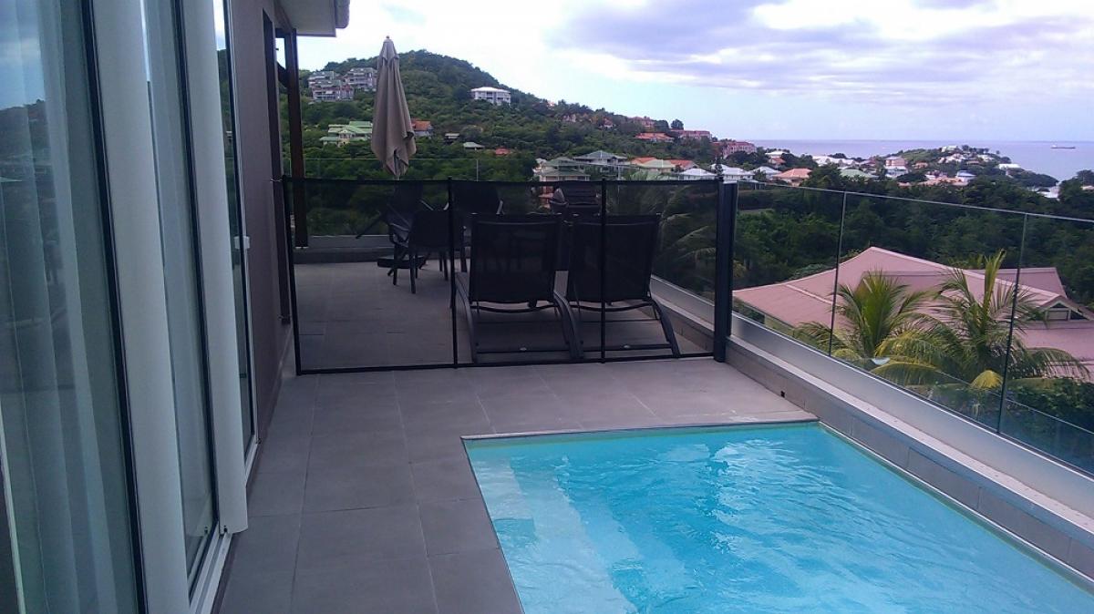 location villa de standing trois ilets Martinique vue mer piscine - piscine2