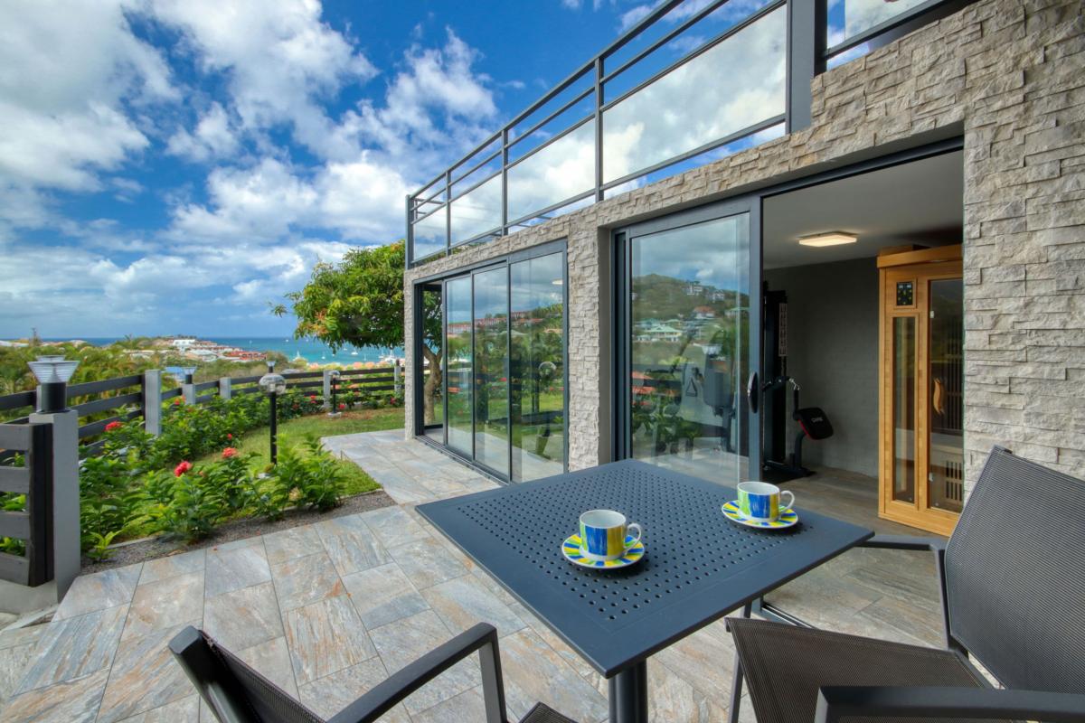 location de villa Martinique 10 personnes Trois-Ilets terrasse rez de jardin