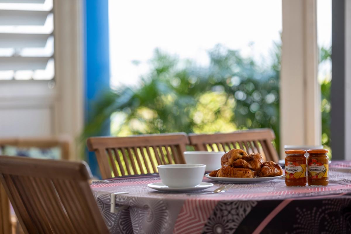 location villa martinique - petit déjeuner