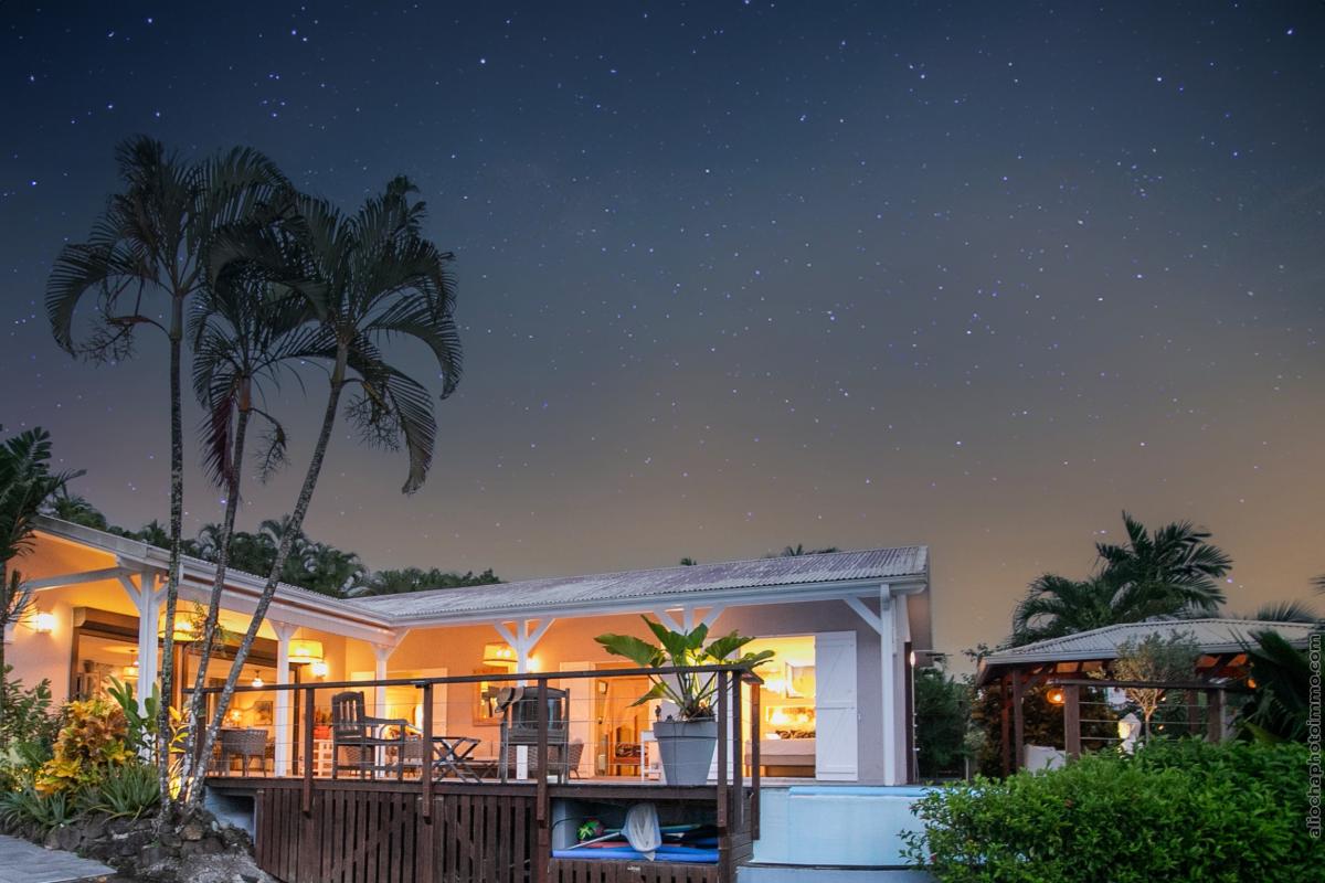 Location villa martinique - Vue d'ensemble étoilée