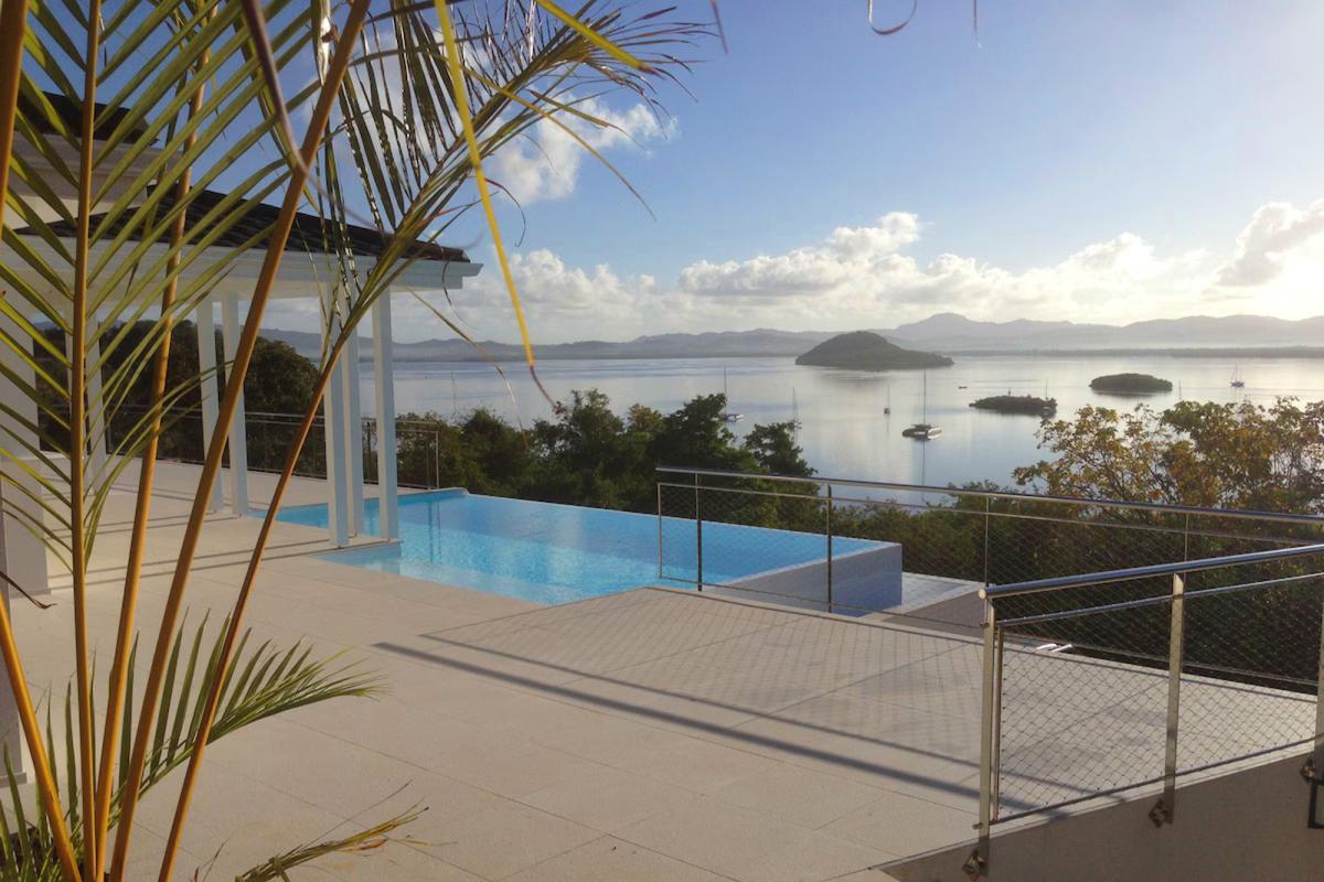Location villa luxe Trois Ilets Martinique - Vue mer soirée