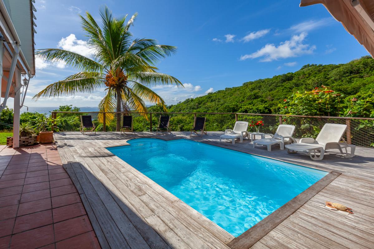 Location villa Tartane Martinique piscine vue mer 