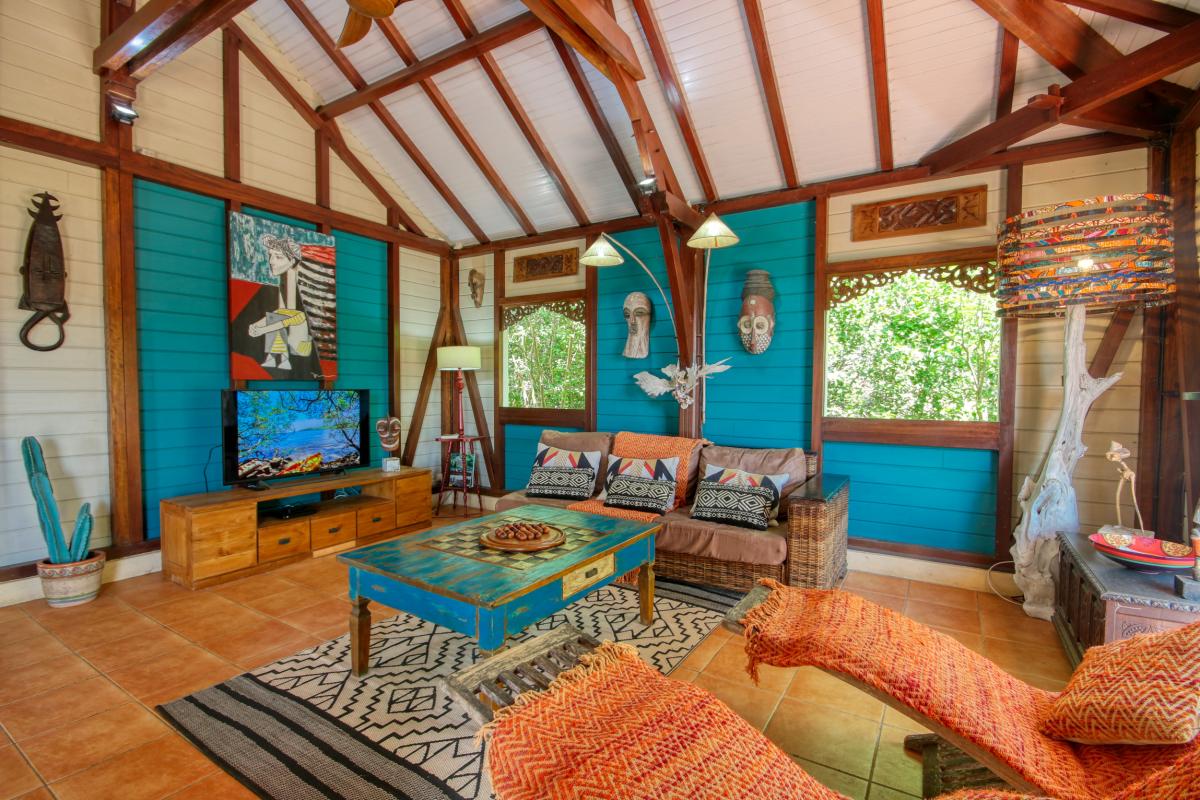  Villa 8 personnes avec piscine vue mer - salon