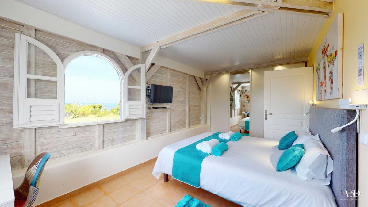 31 Location villa Vauclin chambre 5 télévision