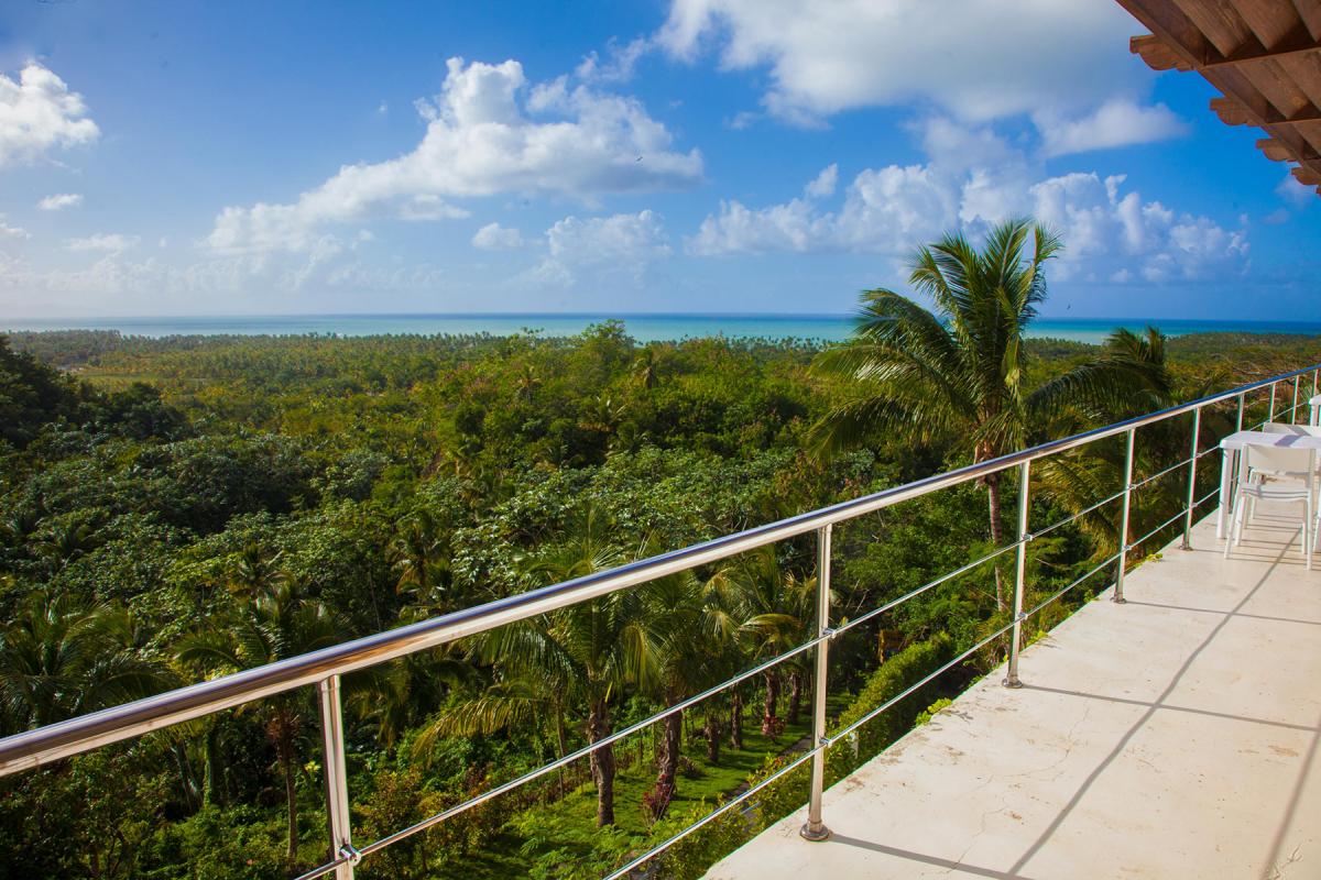 Location villa Las Terrenas - Le balcon des chambres avec vue mer