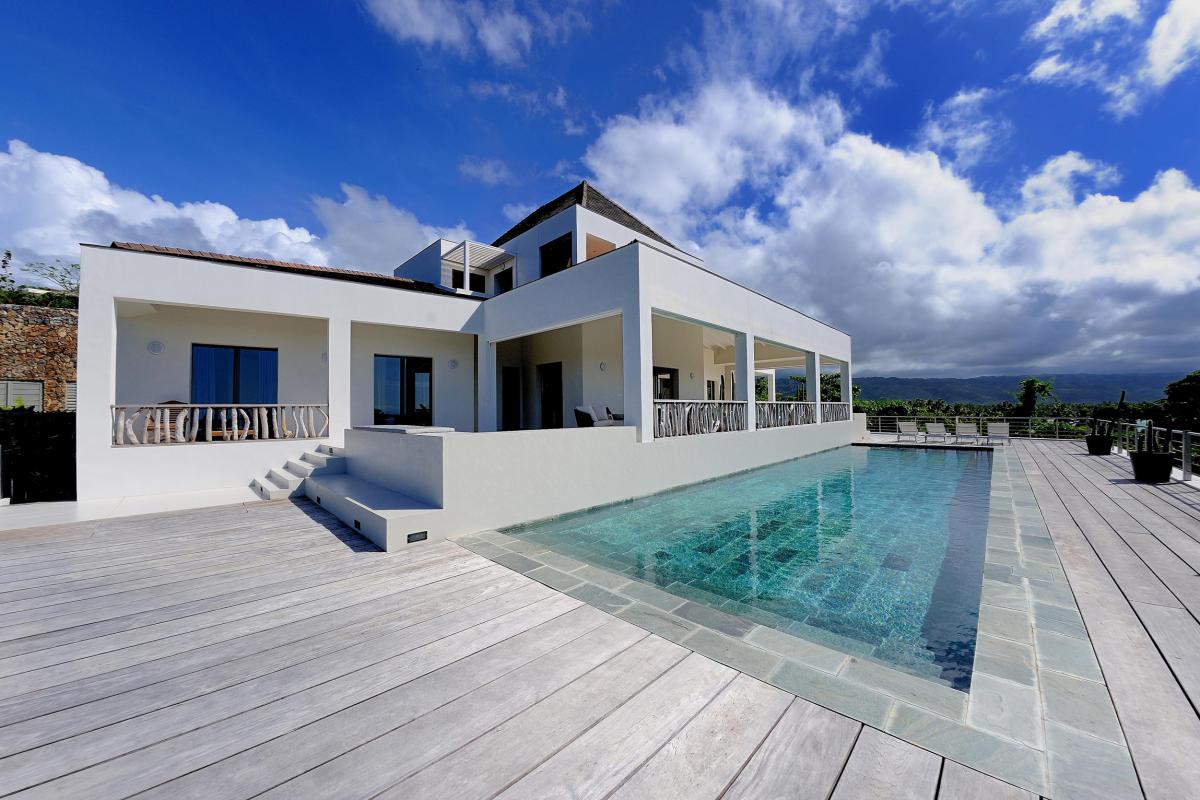 Location villa Las Terrenas - La terrasse avec piscine