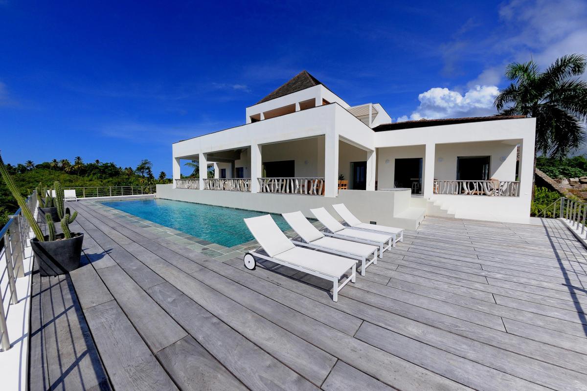 Location villa Las Terrenas - La terrasse avec piscine