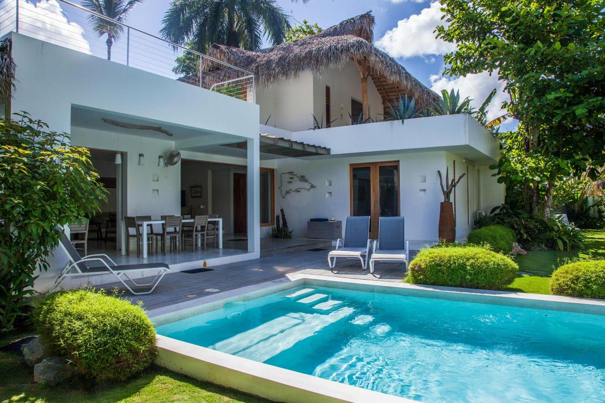 Location villa Las Terrenas - La villa avec terrasse et piscine