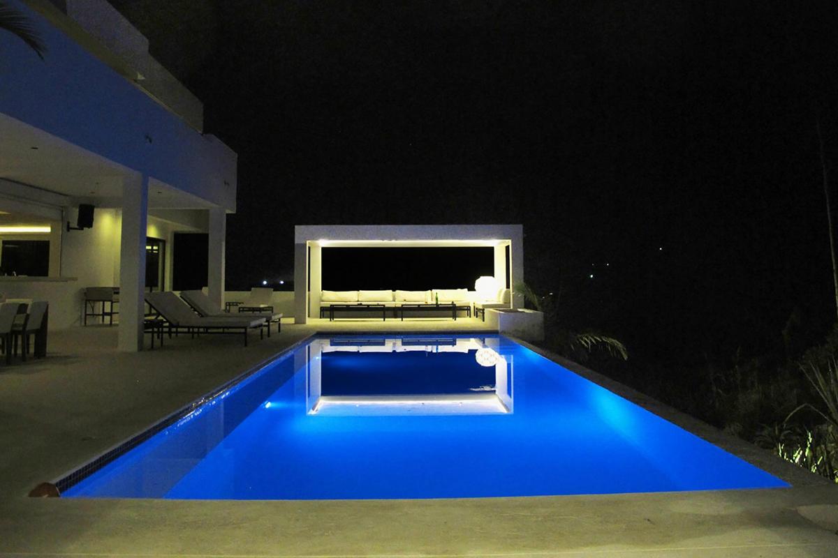 Location villa Las Terrenas - La piscine la nuit