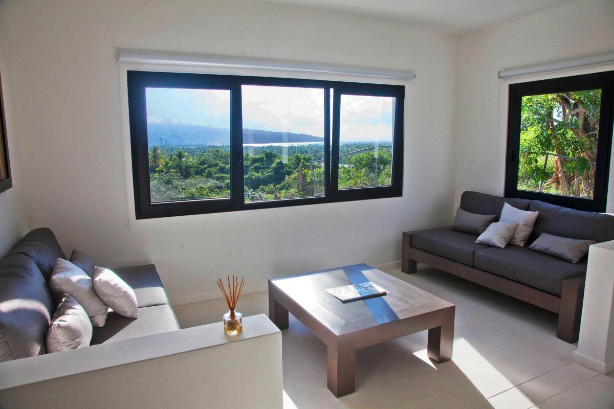 Location villa Las Terrenas - Le salon de la suite du niveau supérieur