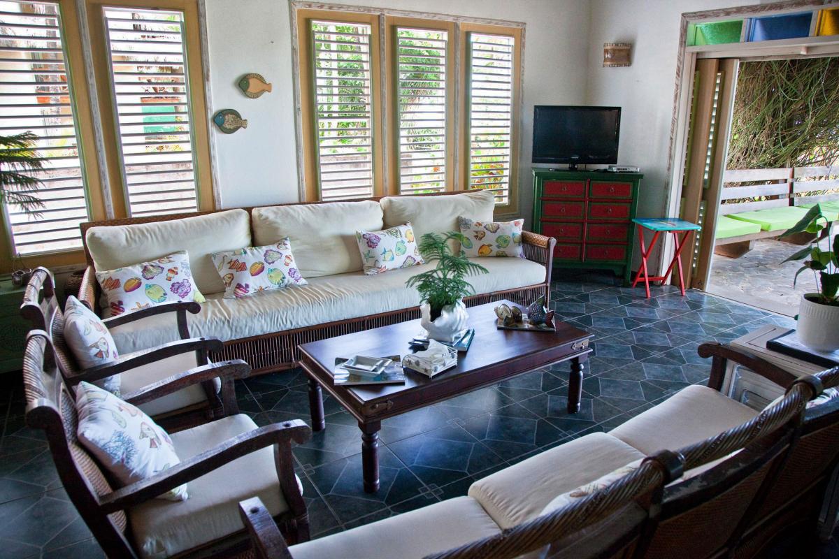 Location villa Las Terrenas - Le salon