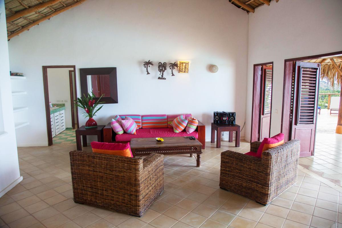 Location villa Las Terrenas - Le salon