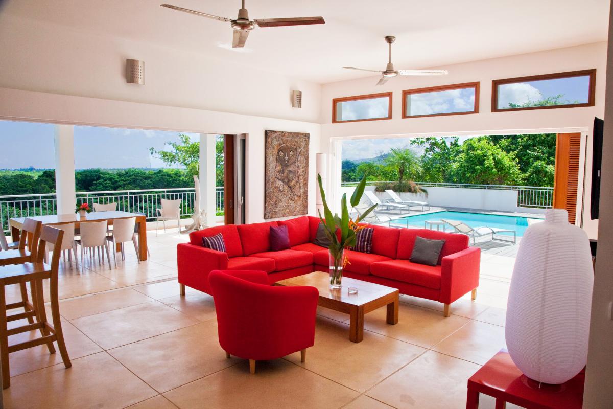 Location villa Las Terrenas - Le salon