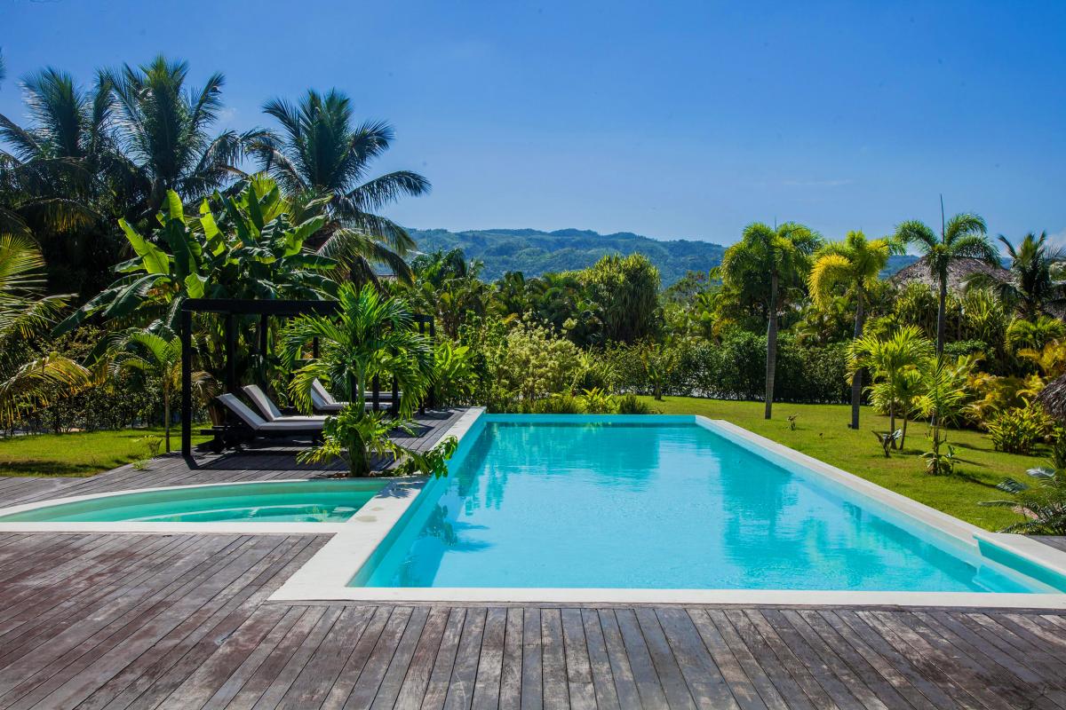 Location villa Las Terrenas - La piscine et le jacuzzi