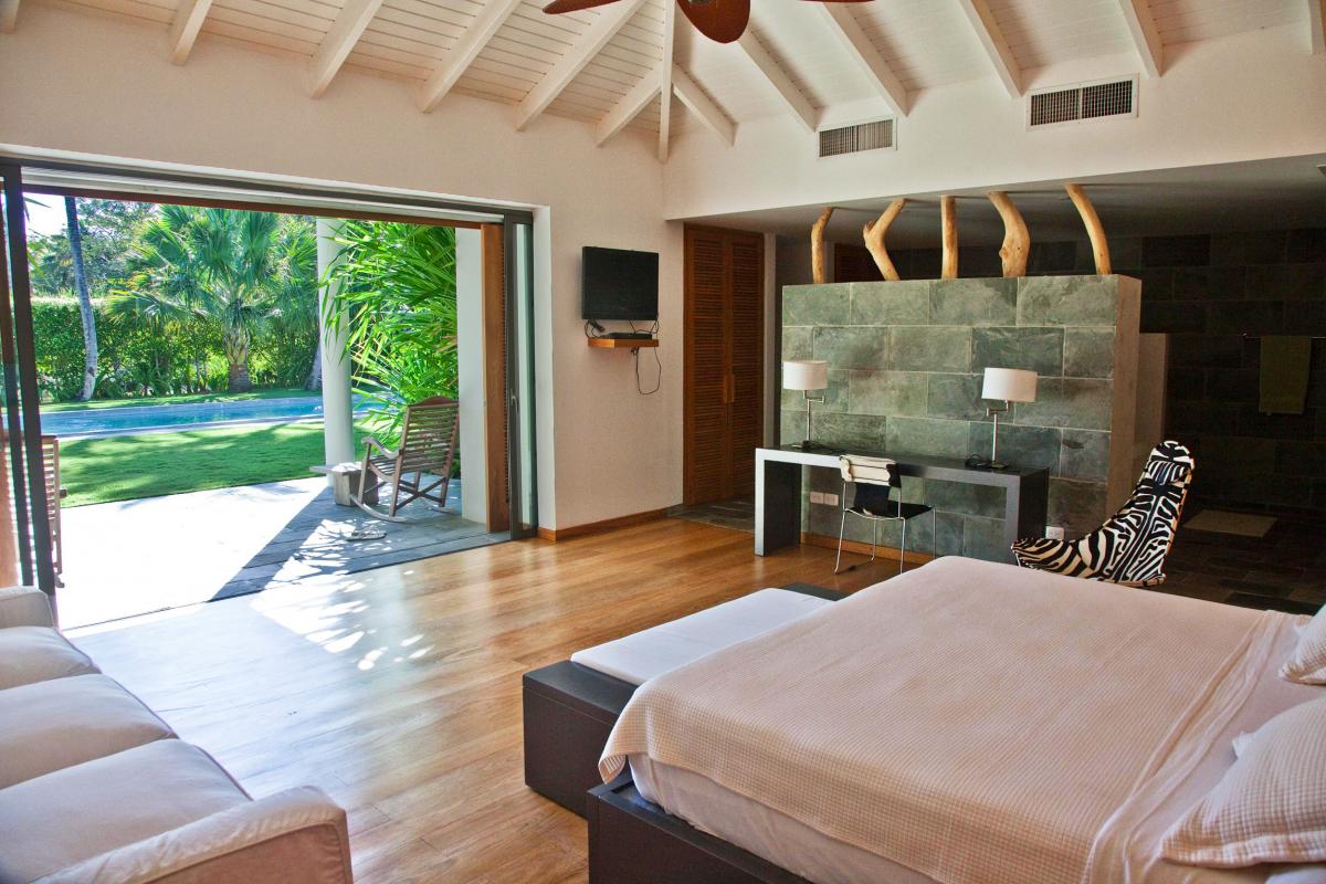 Location villa Las Terrenas - La chambre du bungalow 1