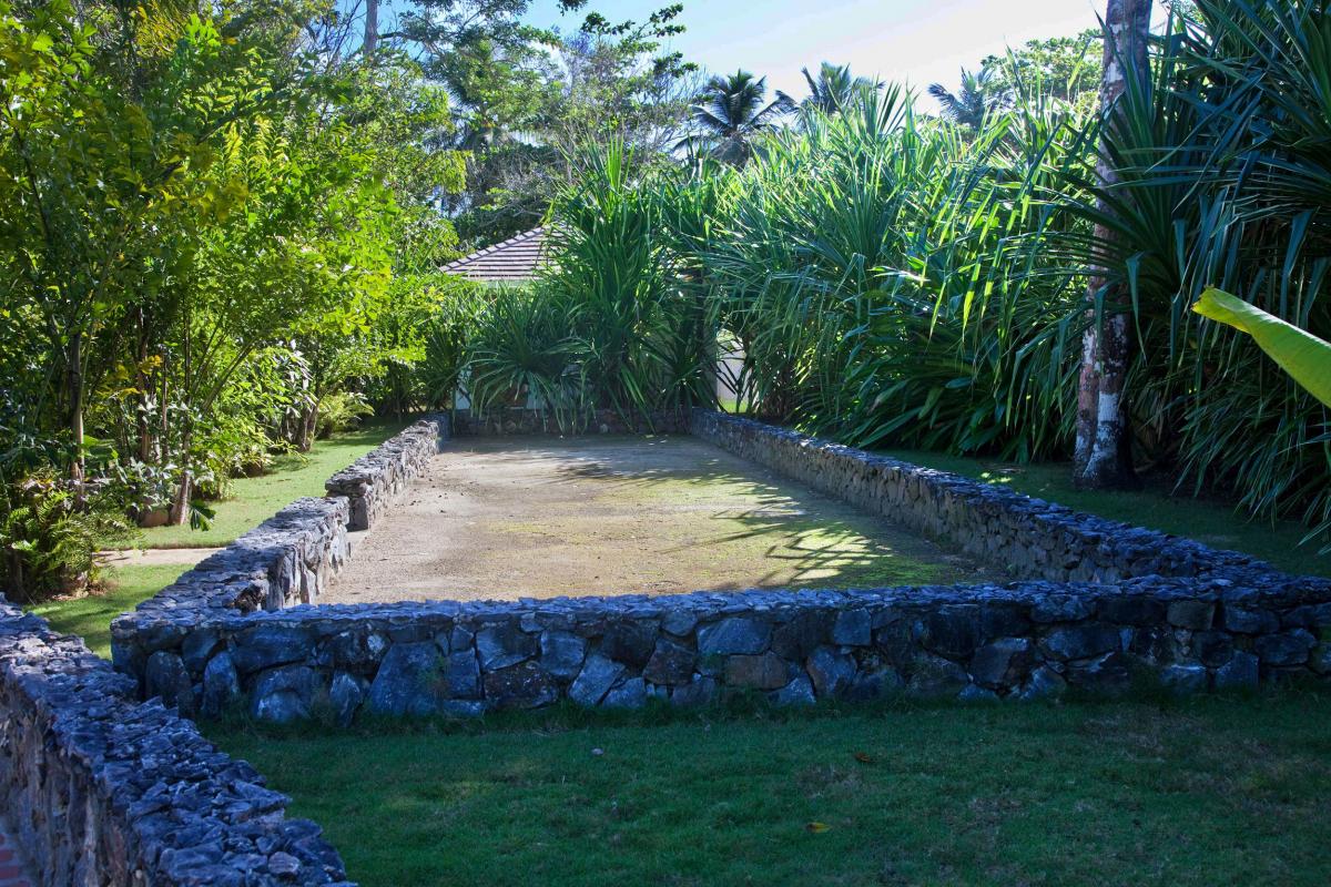 Location villa Las Terrenas - Le terrain de pétanque