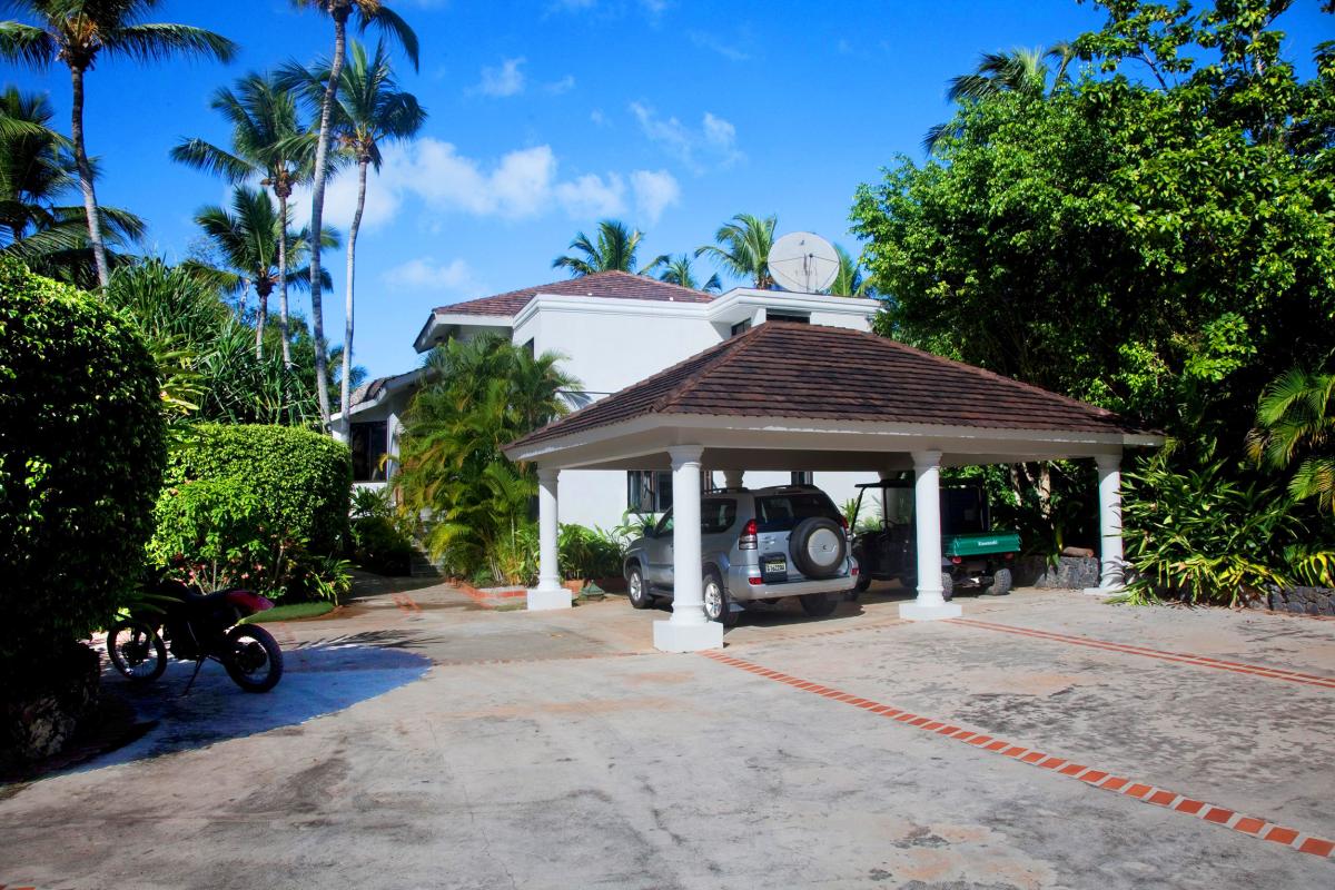 Location villa Las Terrenas - Parking de la villa