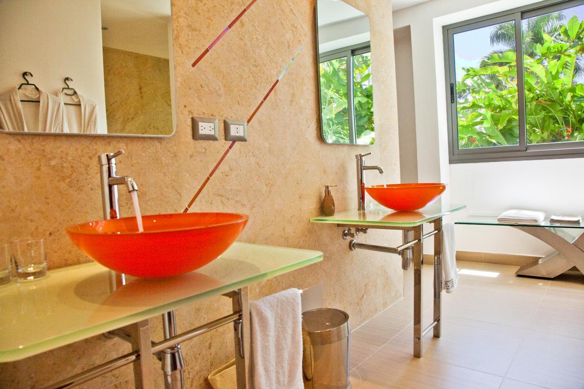 Location villa Las Terrenas - La salle de douche de la Master Suite