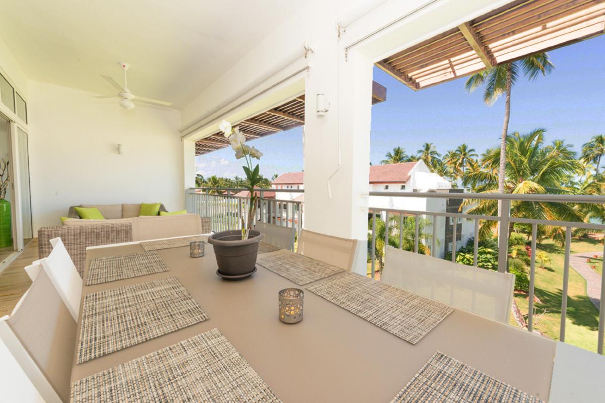 Location villa Las Terrenas - La terrasse couverte