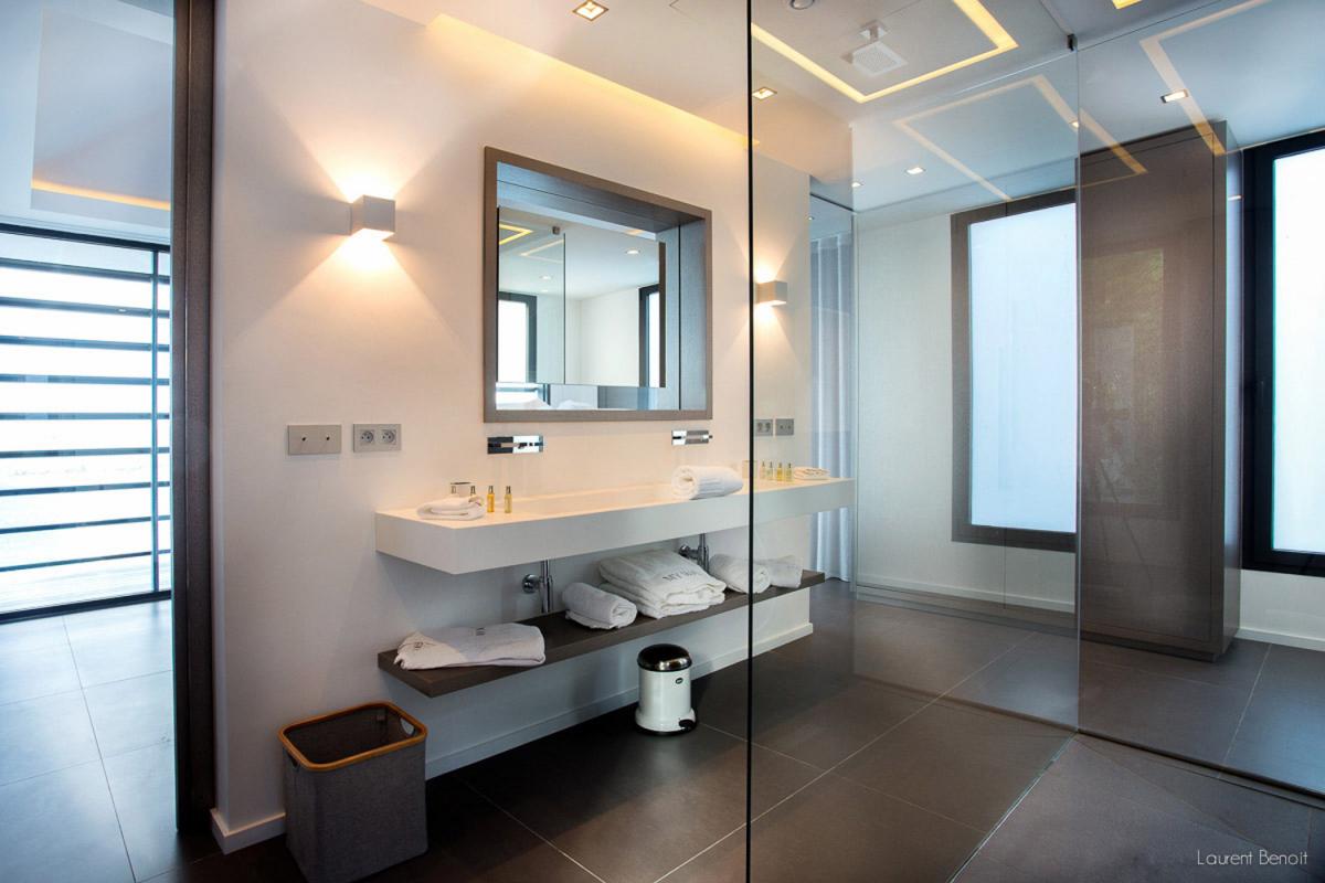 Location villa Flamands - La salle de douche de la chambre 4