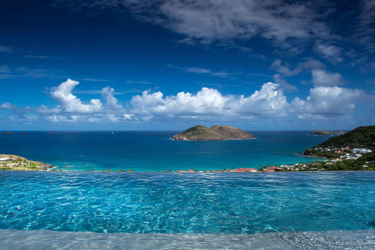 Location villa Flamands - La vue depuis la piscine