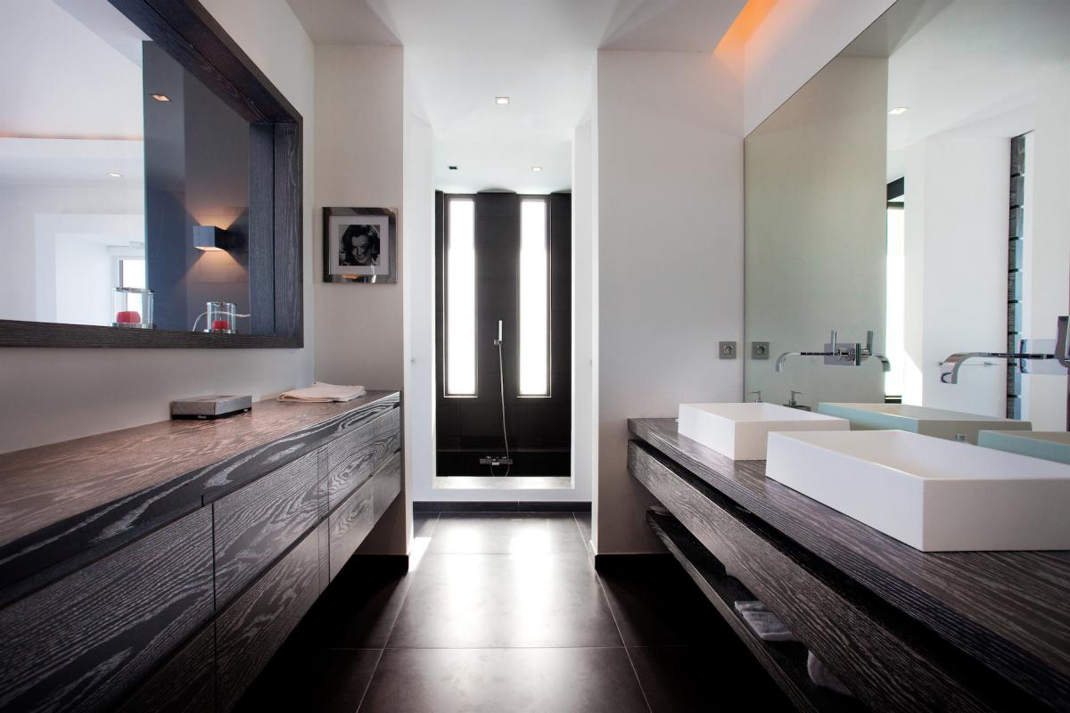 Location villa Flamands - La salle de douche de la chambre 1