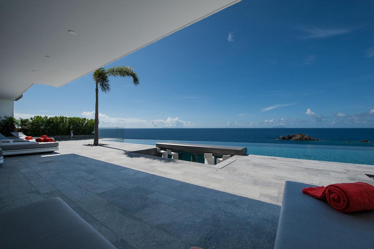 Location villa Gustavia - La terrasse