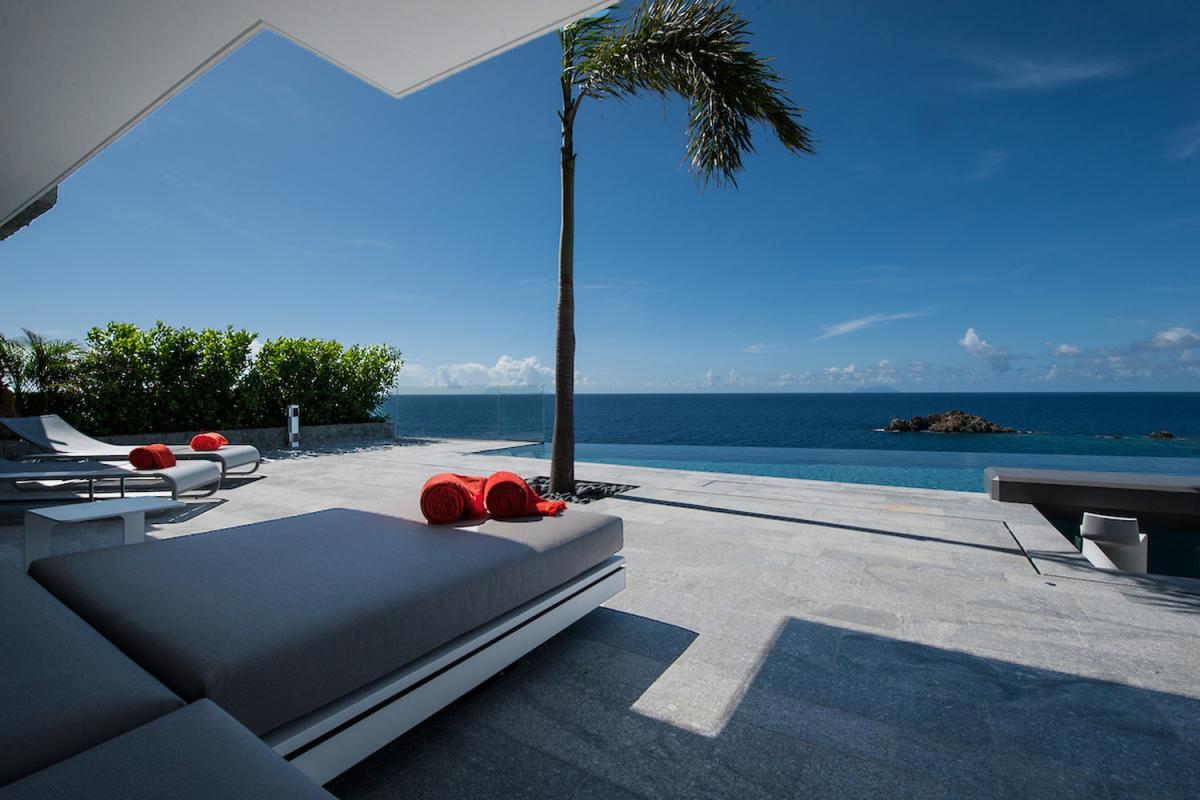 Location villa Gustavia - La terrasse