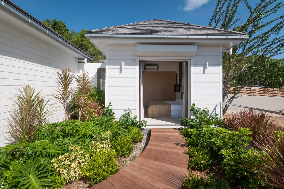 Location villa Gustavia - L'entrée de la chambre 2