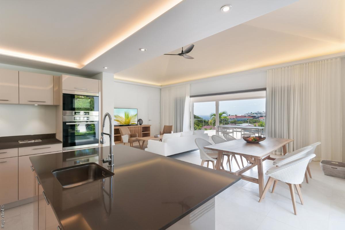 Location villa Gustavia - La pièce à vivre