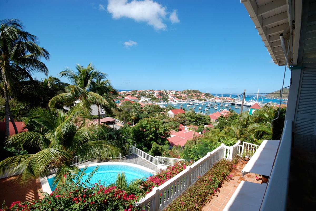 Location appartement Gustavia - La vue depuis la terrasse