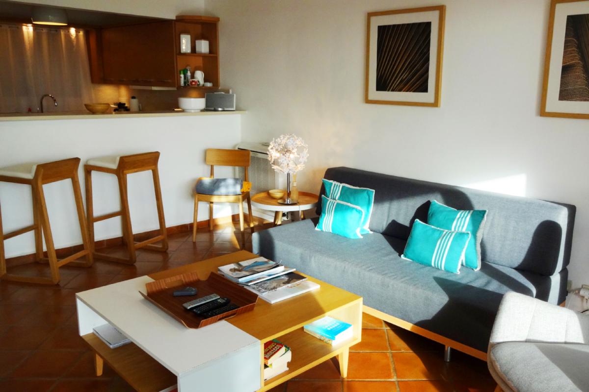 Location appartement Gustavia - Le salon