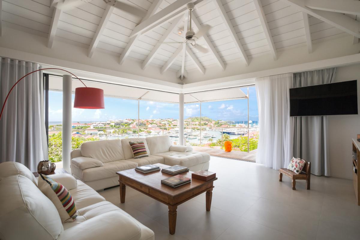 Location villa Gustavia - Le salon