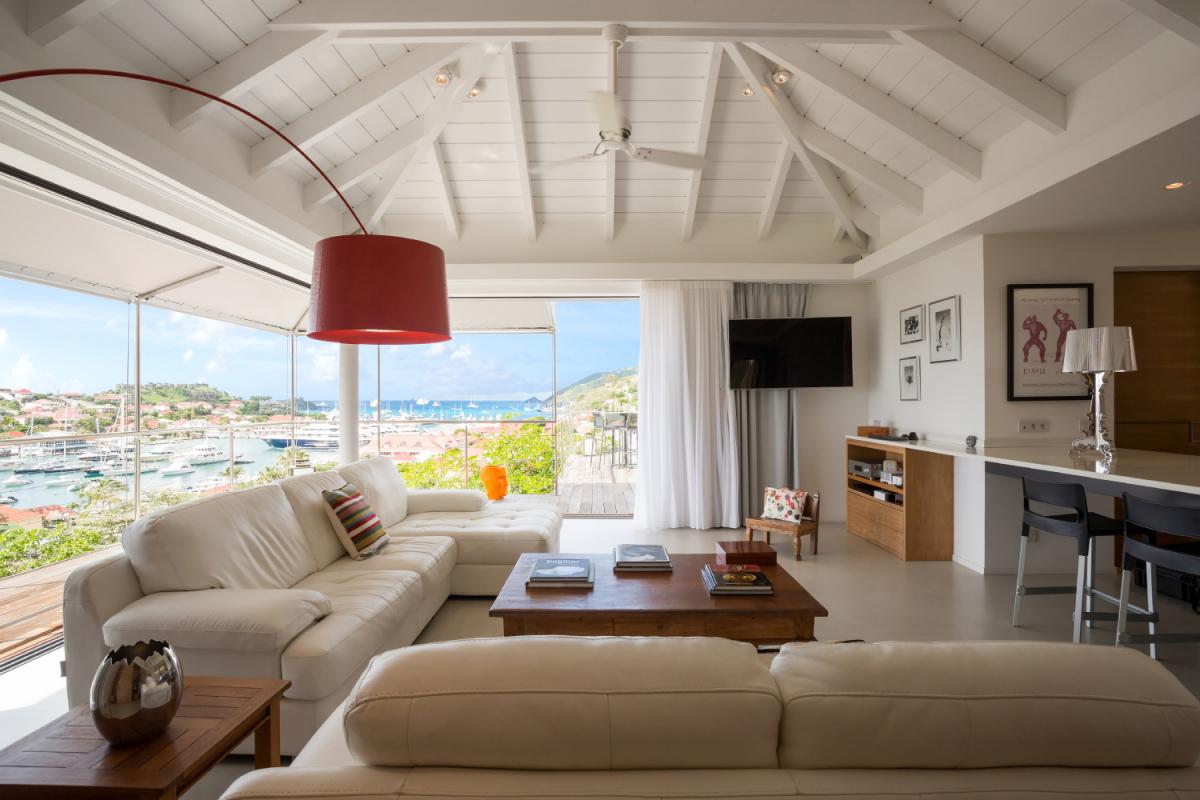 Location villa Gustavia - Le séjour