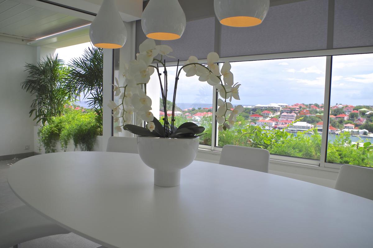 Location villa Gustavia - La salle à manger