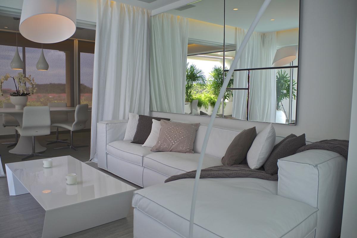 Location villa Gustavia - Le salon