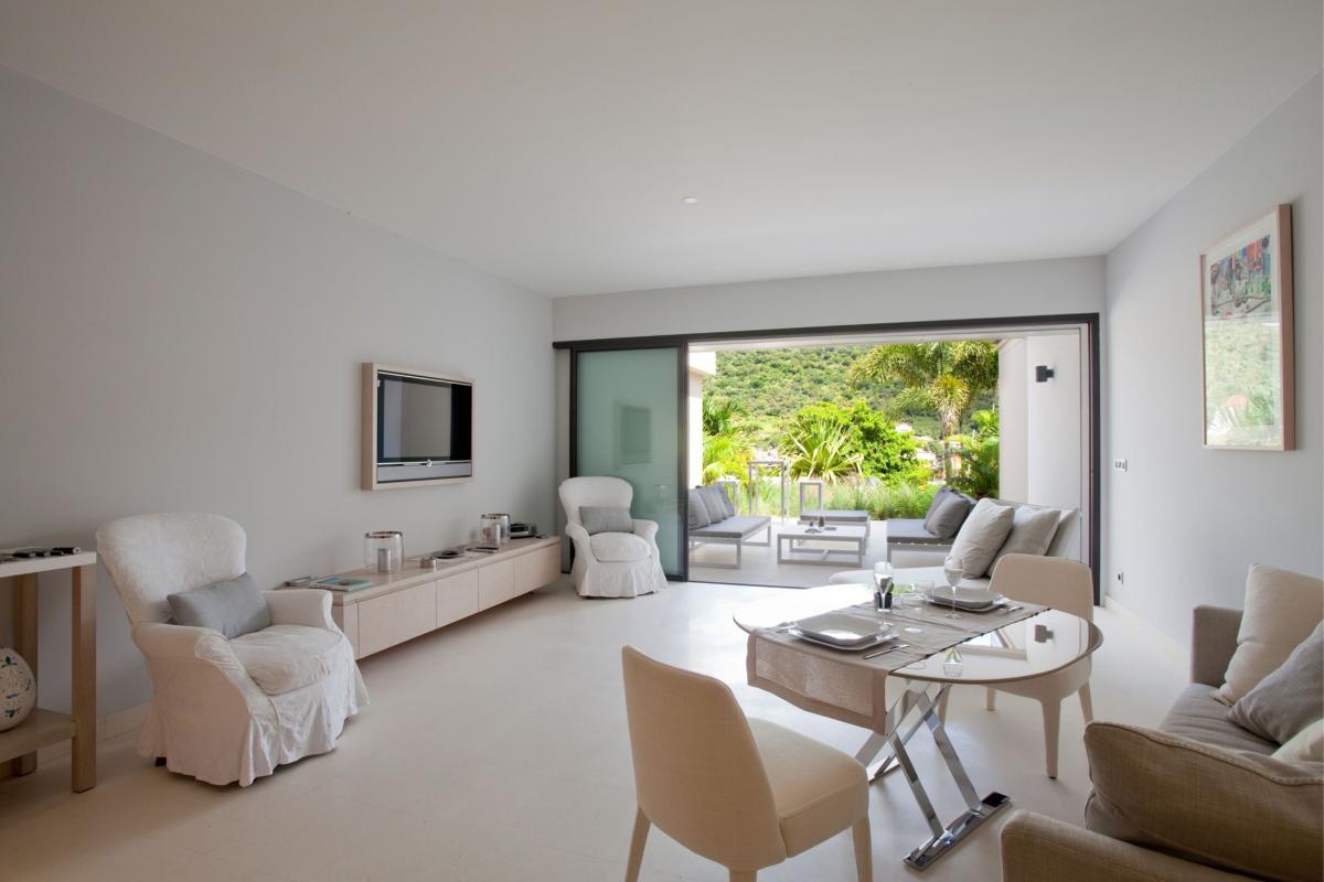 Location Appartement Gustavia - La pièce à vivre