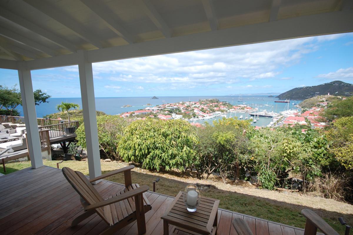 Location de villa Gustavia - La terrasse de la chambre 3