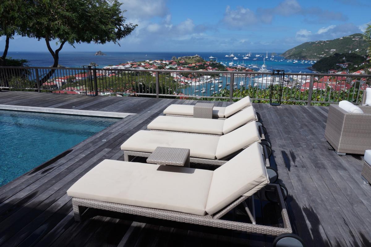 Location de villa Gustavia - La terrasse