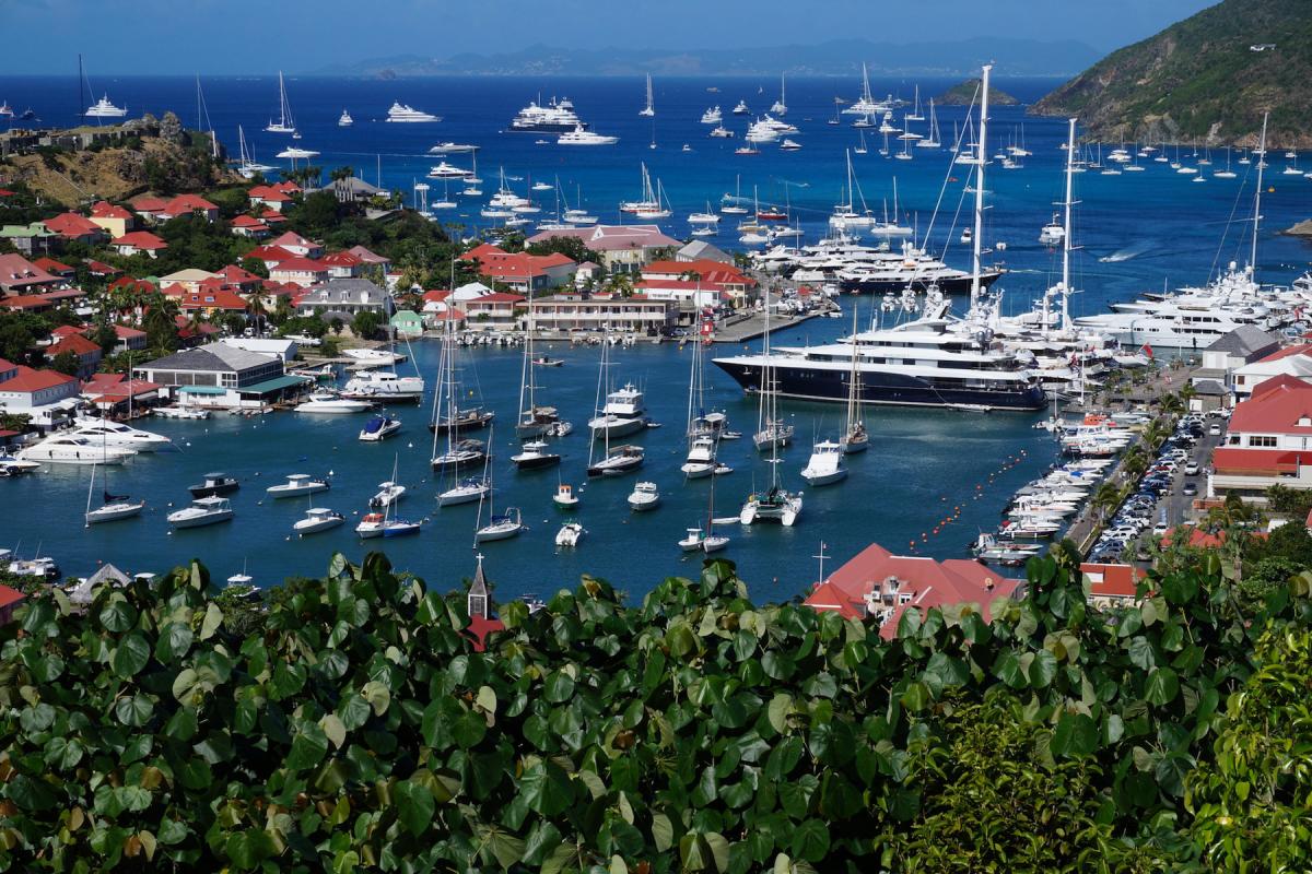 Location de villa Gustavia - La vue depuis la terrasse