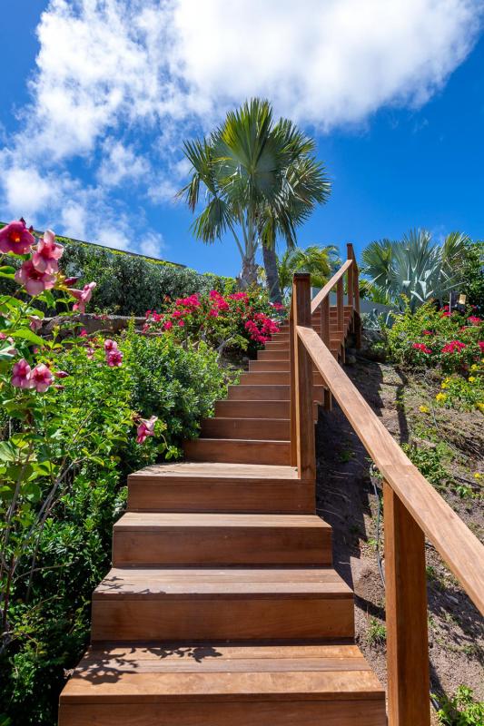 Location villa Marigot - L'accès à la plage