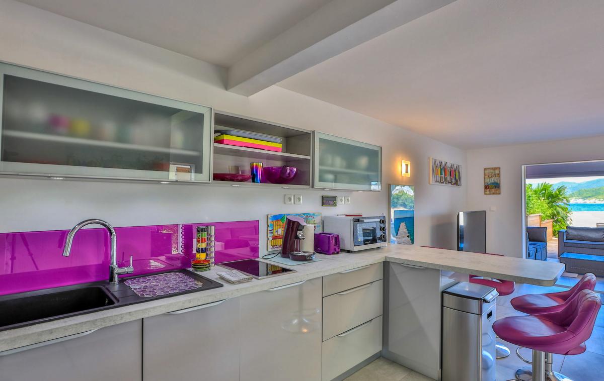 Location villa Saint Martin, Baie Nettlé - Cuisine