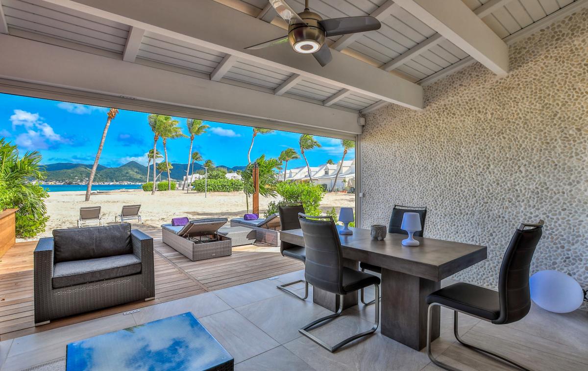 Location villa Saint Martin, Baie Nettlé - Séjour
