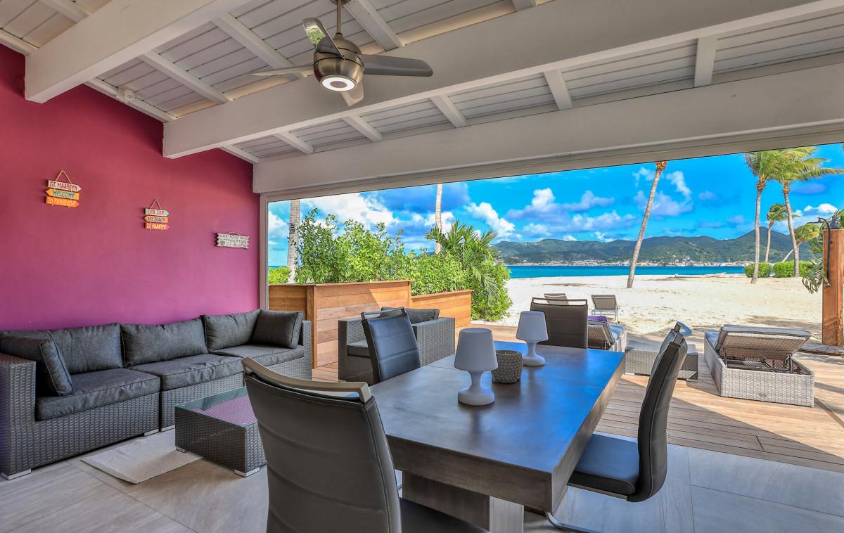 Location villa Saint Martin, Baie Nettlé - Séjour