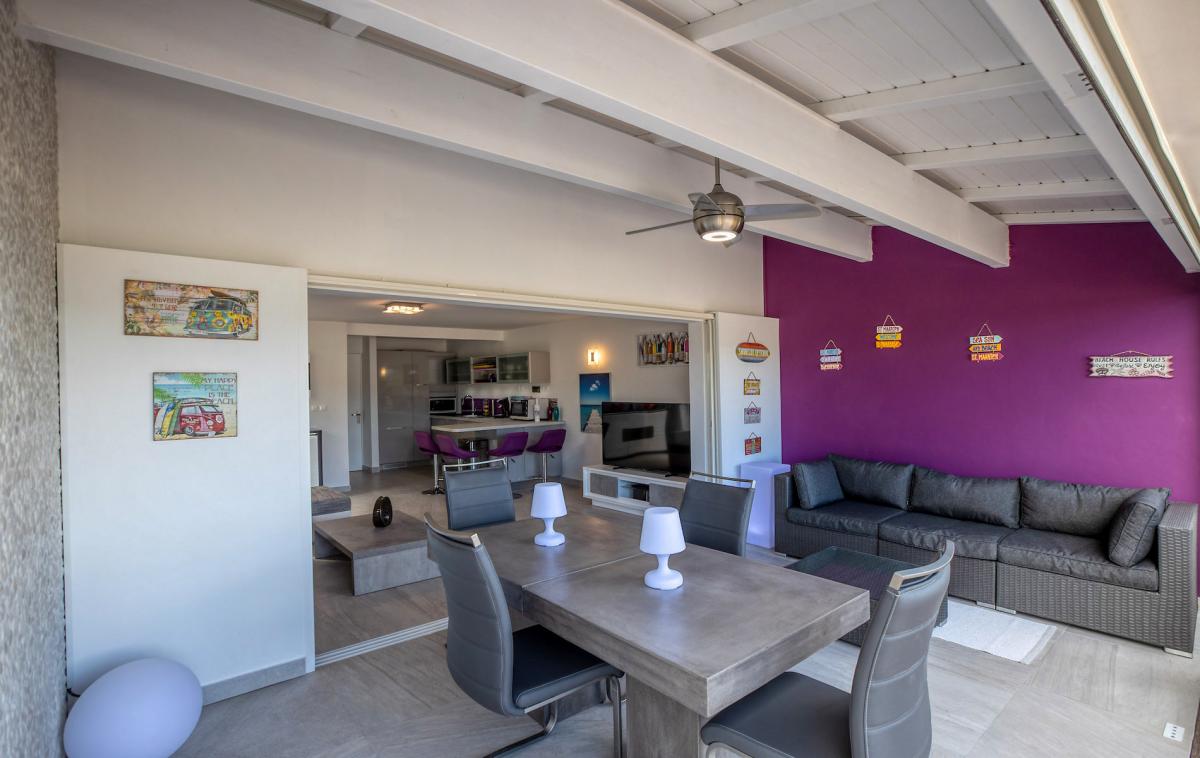 Location villa Saint Martin, Baie Nettlé - Séjour
