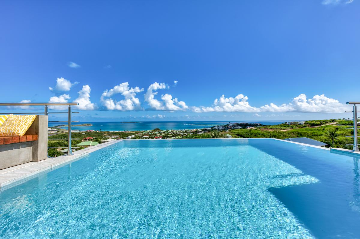 Location villa de luxe Saint Martin, Baie Orientale - Piscine